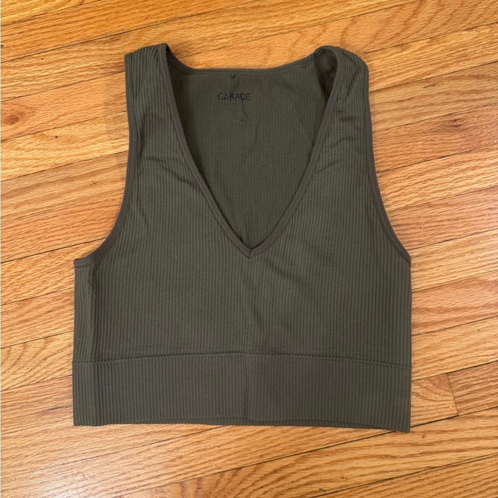 Garage Ribbed Crop Tops